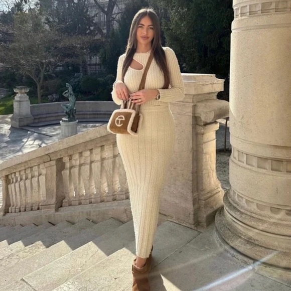 New Zara Textured Light Beige Sweater - Picture 14 of 14